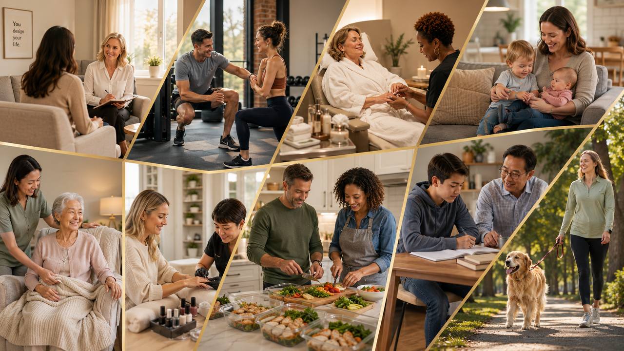 Collins Home Care — care for everyone: elder care, busy moms, fitness, students, meal prep, and pet care